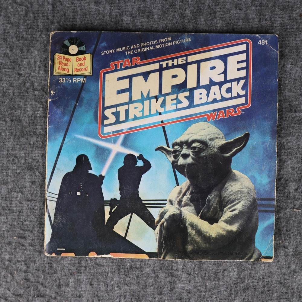 Star Wars Empire Strikes Back 7" Vinyl Read Along 33 RPM 1980 Buena Vista 451